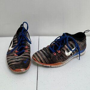 Nike Women's‎ Free 5.0 TR Fit 4 PRT Multicolor Sz 8 Black Orange Stripe Sneakers